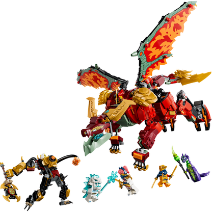 LEGO® NINJAGO® Wyldfyre's Transforming Dragon Mech