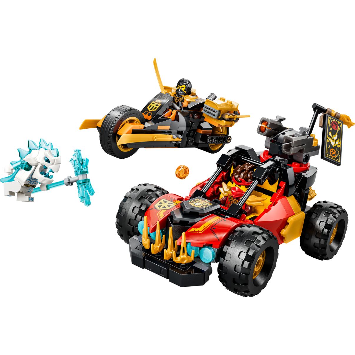 LEGO® NINJAGO® Kai and Cole’s Combiner Vehicles