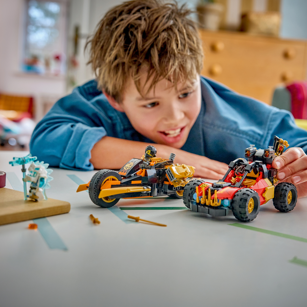 LEGO® NINJAGO® Kai and Cole’s Combiner Vehicles