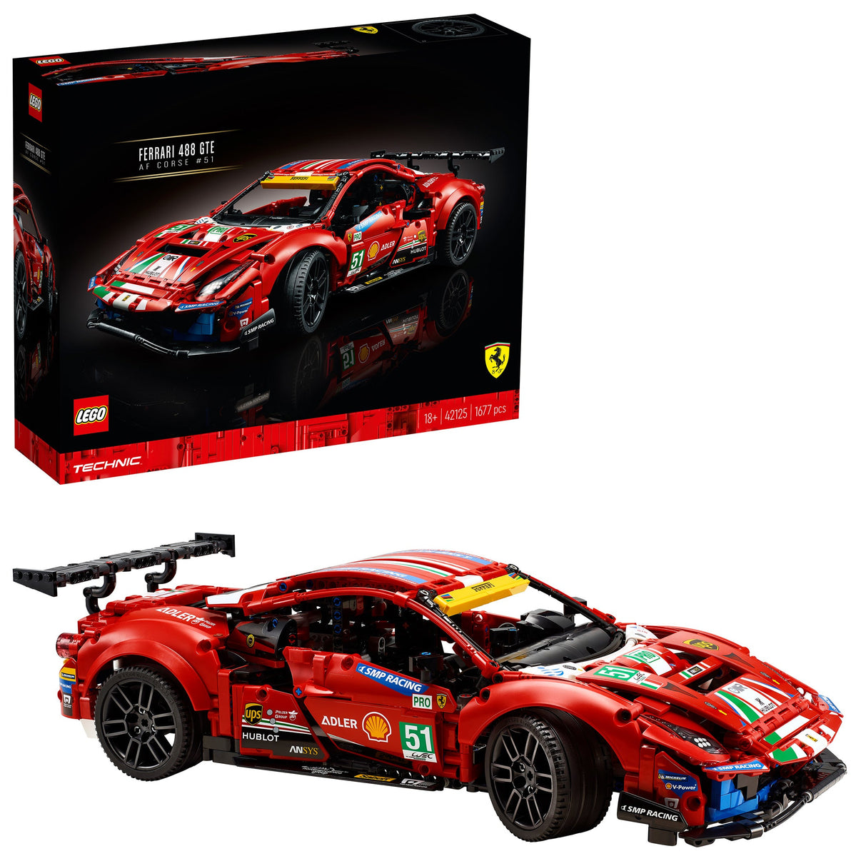 LEGO® Technic Ferrari 488 GTE “AF Corse #51”